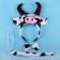 Cow Headband Bow Tail Set Kids Animal Farm Zoo Headpiece