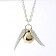 Harry Potter Quidditch Golden Snitch Gold Pocket Necklace Deathly Hallows 
