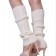 White Womens Pair of Party Legwarmers Knitted Dance 80s Costume Leg Warmers