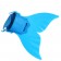 Kids Blue Mermaid Tail Monofin Mono Swimming Fin Foot Training Flipper