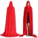 Red Adult Hooded Velvet Cloak Cape Wizard Costume