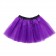 Purple Coobey Ladies 80s Tutu Skirt with Accessory