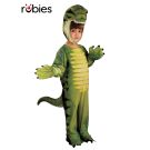 Kids green dinosaur costume full body plush T-Rex jumpsuit with 3D head