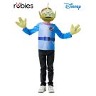 Kids Toy Story Alien costume with three-eyed mask and printed top