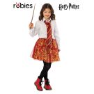 Girls maroon and gold Gryffindor tutu skirt with lion crest and house emblems