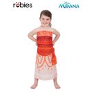 Toddler Disney Moana costume dress with printed Polynesian patterns