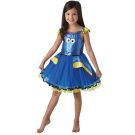 Girls Dory tutu dress costume with glitter face print and dimensional fins