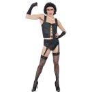 Adult Dr. Frank-N-Furter costume with black corset and pearl necklace - Rocky Horror Picture Show