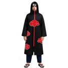 Adult rogue ninja robe with red cloud motifs and high collar