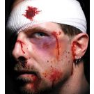 Intensive Care Face Temporary Tattoo - Mens Halloween Horror Transfer - alternate view