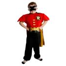 Kids Robin Costume with Muscle Chest, Cape and Mask - DC Superhero Outfit - alternate view
