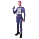Brite Bomber tactical armor print jumpsuit with thumb holes and accessories