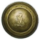 Adult Wonder Woman shield 24 inch diameter with embossed eagle emblem