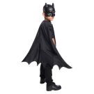 Kids Batman mask and cape set with scalloped bat-wing edges