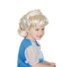 Girls Cinderella Wig Blonde Updo with Blue Ribbon - Licensed Disney Princess - alternate view