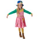 Girls Scarecrow Costume Dress with Hat - Wizard of Oz Dorothy's Friend - alternate view 3