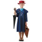 Girls Mary Poppins Costume - Disney Nanny Dress with Bowler Hat - alternate view 2