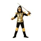 Kids Gold Dragon Ninja Warrior Costume - Book Week Japanese Hero Outfit - alternate view