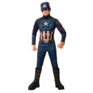 Kids Captain America Deluxe Costume with Muscle Chest and Mask - alternate view 3