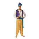 Adult Arabian Prince Costume - Sultan Desert Genie Outfit with Turban - alternate view 2