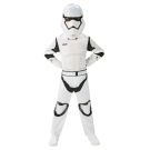 Kids Stormtrooper jumpsuit showing digitally printed armor detail and black accents