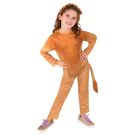 Childrens Lion Costume - Full Body Jumpsuit with Mane & Tail - alternate view