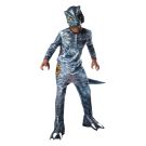 Kids Velociraptor Blue Costume - Jurassic World Dinosaur Jumpsuit with Mask - alternate view 4