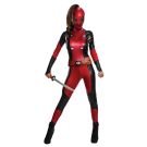 Secret Wishes Deadpool Ladies Costume Super Hero Movie Adults Womens Fancy Dress - alternate view