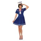 Ladies Sailor Costume Dress with Hat - Vintage Navy Pin-Up Outfit - alternate view