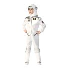 Kids Astronaut Costume with Helmet and Antenna - White Space Explorer Jumpsuit - alternate view 2