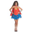Adult Wonder Woman Deluxe Corset Costume with Cape and Tutu Skirt - alternate view 3