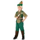Kids Peter Pan Costume with Hat and Dagger - Licensed Book Week Outfit - alternate view