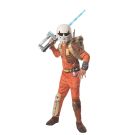 Kids Boys Ezra Bridger Costume hero full front view - child wearing complete Jedi/Sith costume set