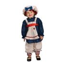 Girls Rag Doll Costume - Vintage Ragamuffin Dress with Apron & Mob Cap - alternate view