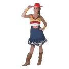 Womens Jessie Costume from Toy Story - halter dress with red fringe and cowgirl hat