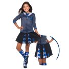 Harry Potter Hogwarts house skirt showing pleated A-line cut and elastic waistband
