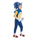 Kids Sonic the Hedgehog costume with blue jumpsuit and 3D headpiece