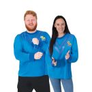 Adult Anthony Wiggle Blue Skivvy Costume Top - Official Licensed - alternate view 3