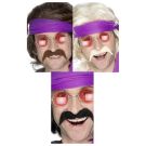 Adult 70s Handlebar Moustache - Self-Adhesive Disco Tash Accessory - alternate view 3