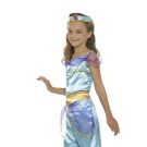 Kids genie costume three-piece set with harem pants and jewelled headband