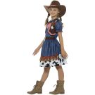 Texan Cowgirl Rodeo Wild West Western Sheriff Fancy Dress Up Girl Costume - alternate view 2