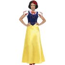 Licensed Disney Snow White costume showing red and white puffed sleeves and detachable collar