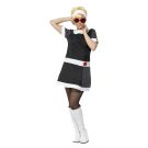 60s, 70s Costumes Australia - Womens Licensed 1960s 60s 70s Mod Chic Dress Fancy Dress Costume Retro Outfit