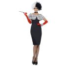 Evil Madame Dalmatian Villain costume showing red gloves and cigarette holder accessory