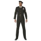 army and FBI costume - Adult Mens Wartime Officer Male Army Smiffys Fancy Dress Costume