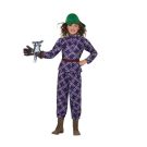 Purple plaid Awful Auntie character costume for Book Week events