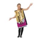Child Charlie and the Chocolate Costume - Golden Wonka Bar Tabard - alternate view