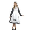 Girls Victorian Maid Costume - Olden Days School Dress with Apron & Cap - alternate view 2