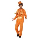 Orange 90s Stupid Tuxedo Costume cs43204