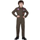 Licensed Top Gun costume showing embroidered patches and chest pockets